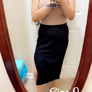 Chic Black Pencil Skirt for Women